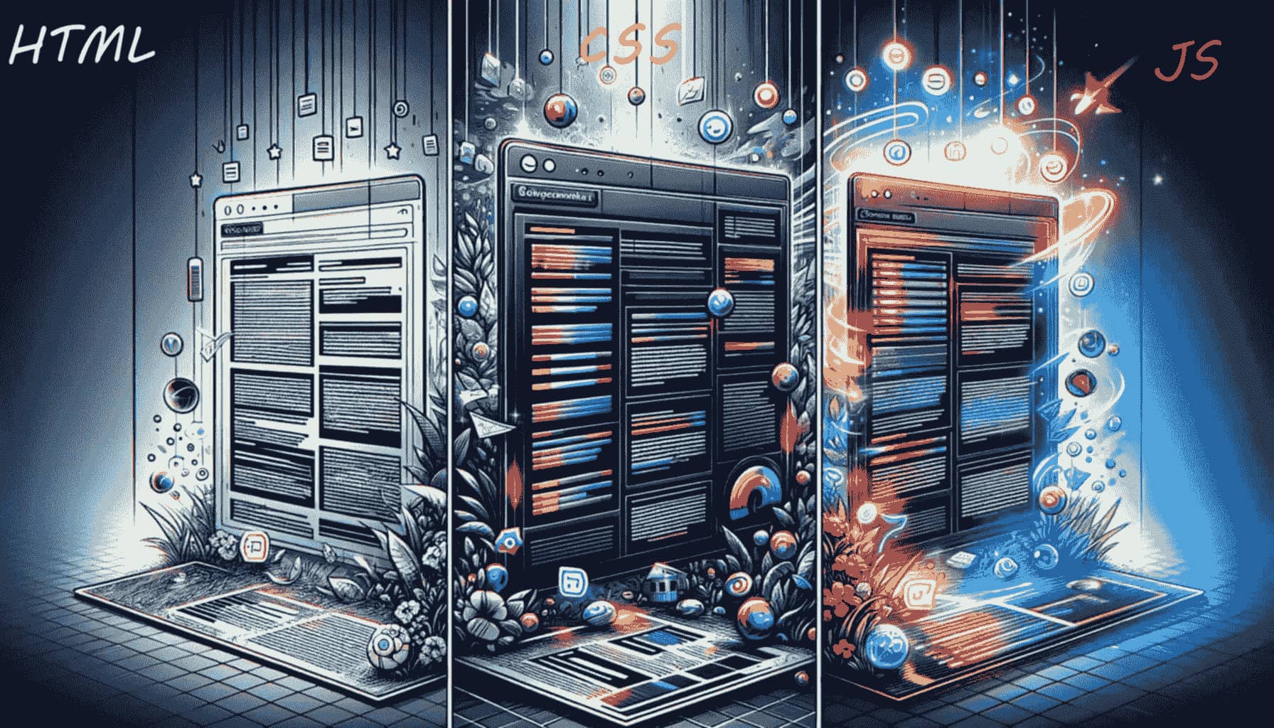 Front-End Development A simple diagram showing the front end as the user-interface layer of a website.
