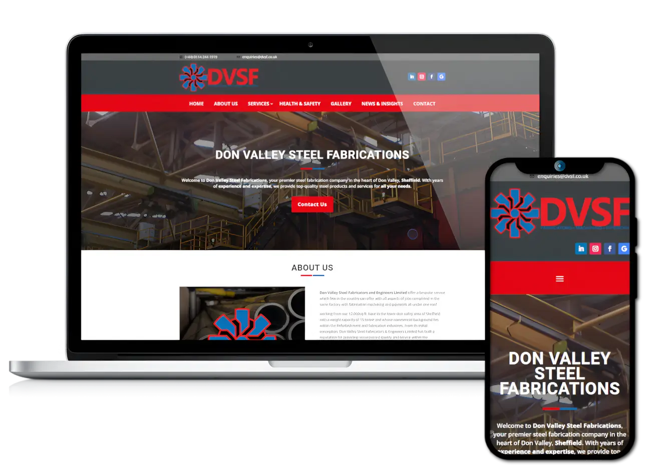 Preview of DON VALLEY STEEL FABRICATIONS (1) eCommerce Website Design
