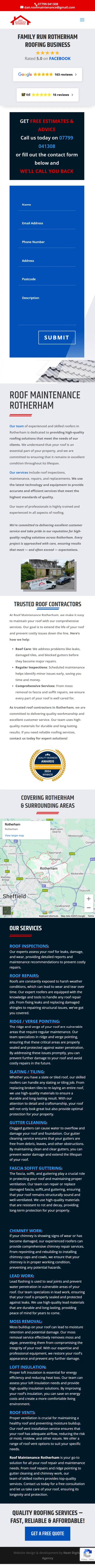 Homepage of Roof Maintenance Rotherham