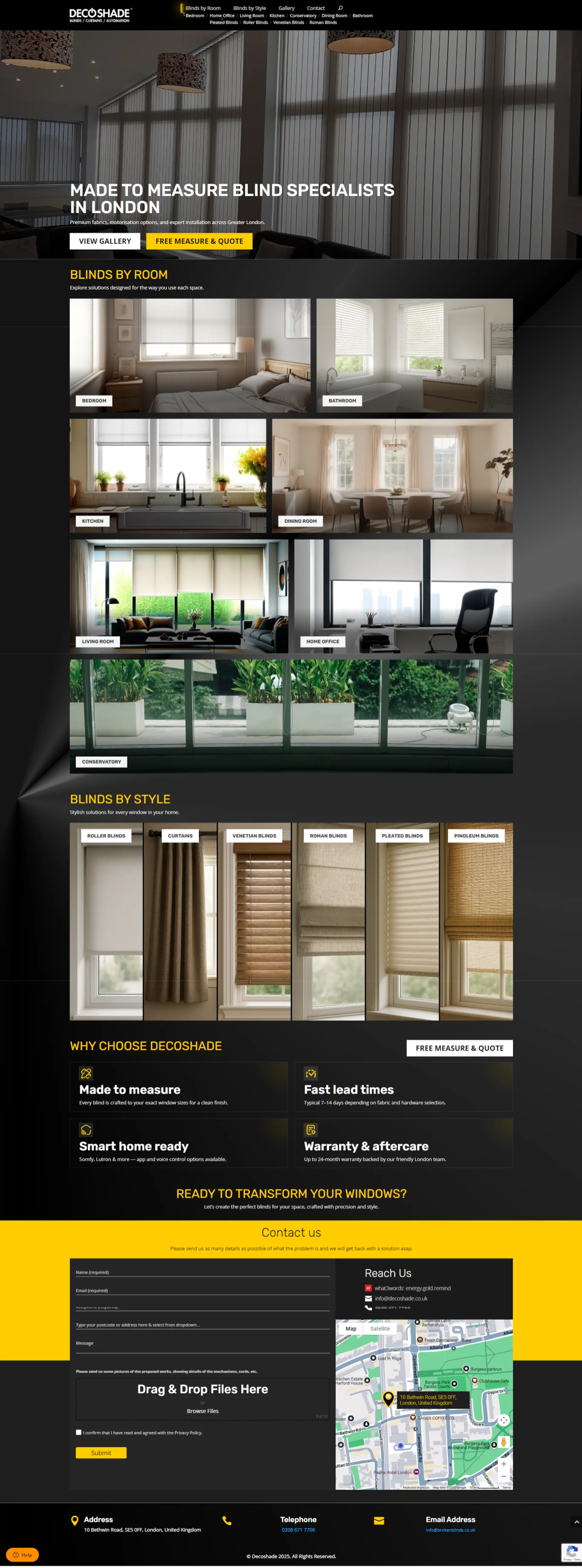 Homepage of Broken Blinds