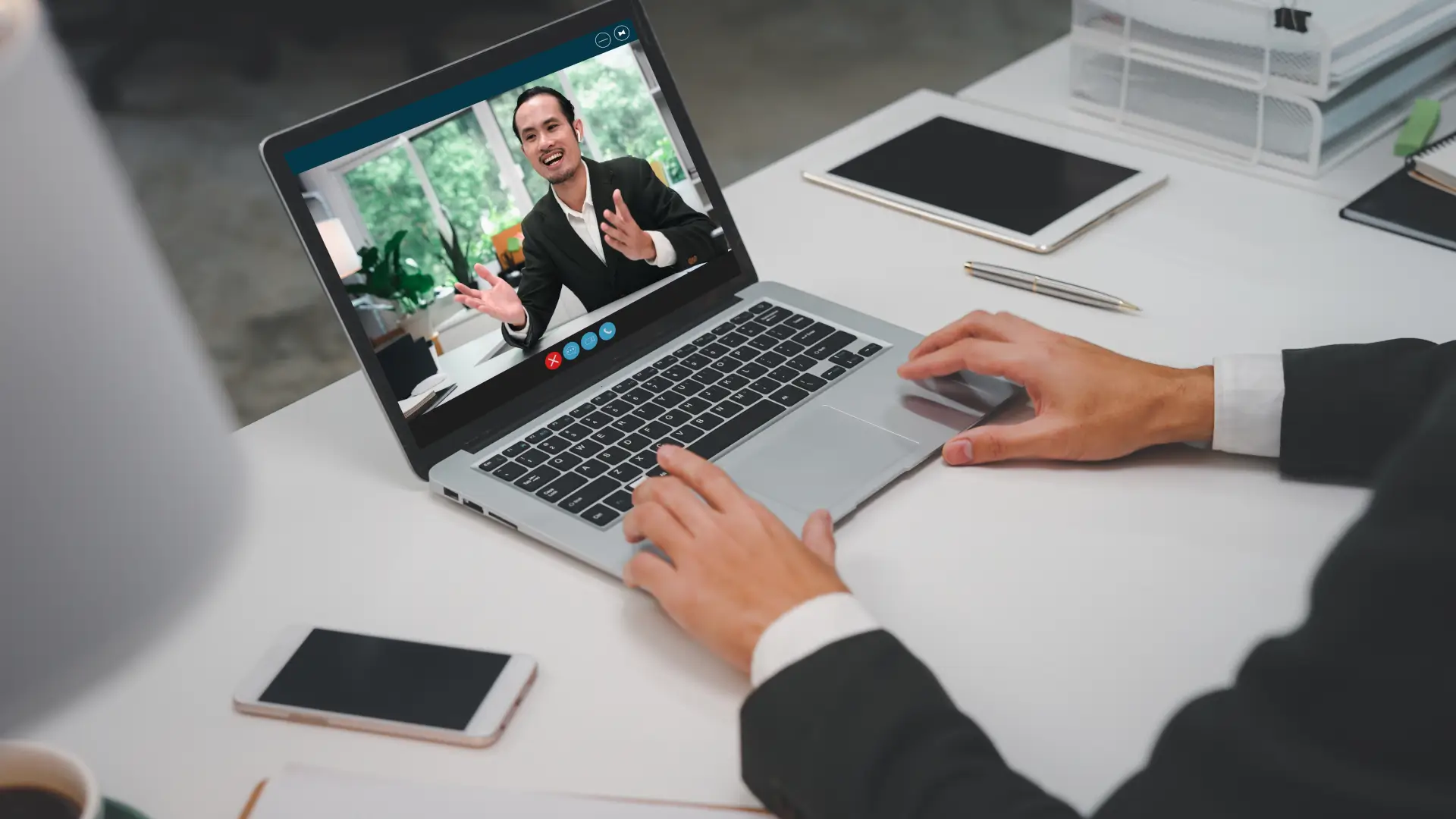 Video call meeting showing clear remote communication