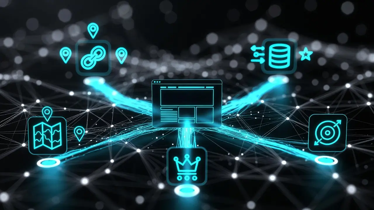 local integrations / backlinks visual